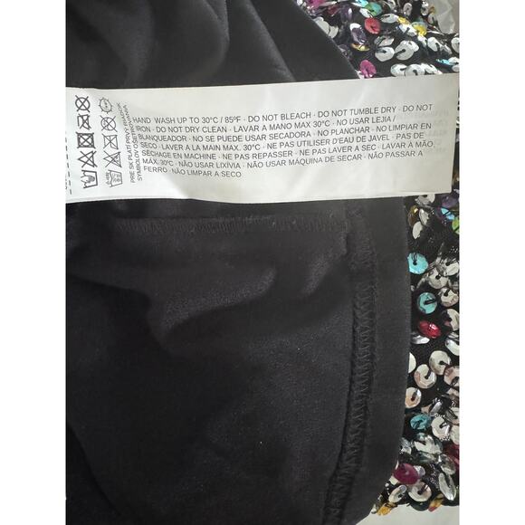 MANGO Long Sleeve Rainbow Sequin Dress SIZE 6 - Picture 5 of 5